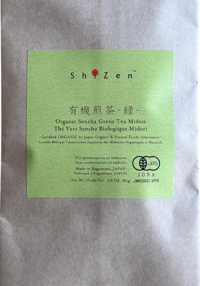 SHIZEN Organic Sencha Green Tea Loose Leaf - ShiZen Tea (Midori 80g) - Image 1